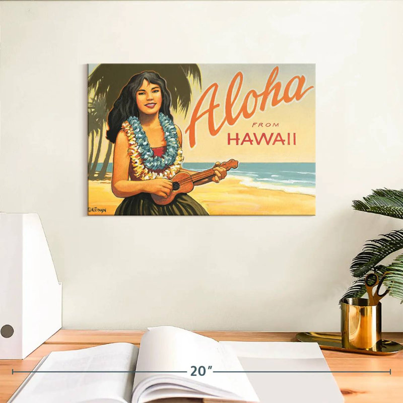 Gillard Aloha d'Hawaï II, H 8 po x l 12 po