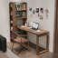 Bureau rectangulaire brun en bois massif-987541956