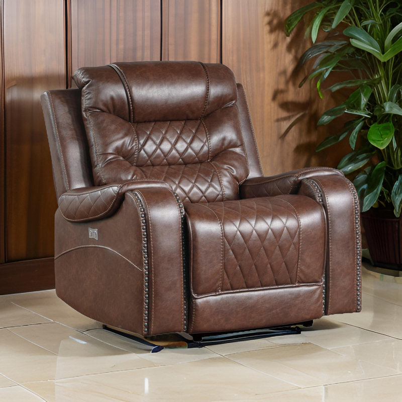 Fauteuil inclinable Natilynn, Brun