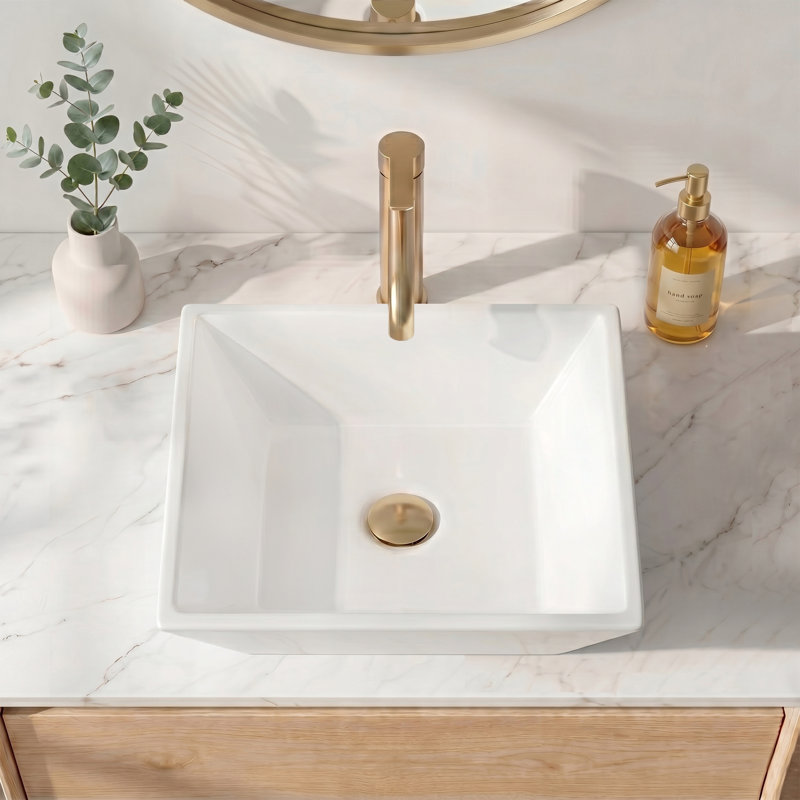 Lavabo vasque carré KES 17 po