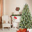 Arbre de Noël artificiel 7 pi, 82 pommes de pin, 1348 branches mixtes en PVC et à aiguilles dures, structure à charnières pour une installation facile, support en métal robuste-1739289838-1739289834