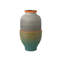 Ensemble de 3 vases Happy, années 80, gris, beige et bleu Happy