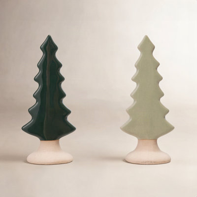 Glazed Stoneware Tabletop Tree