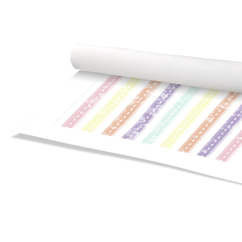 Adhésif décoratif Whimsical Stripe, H 10 po x l 8 po x P 1 po, Papier
