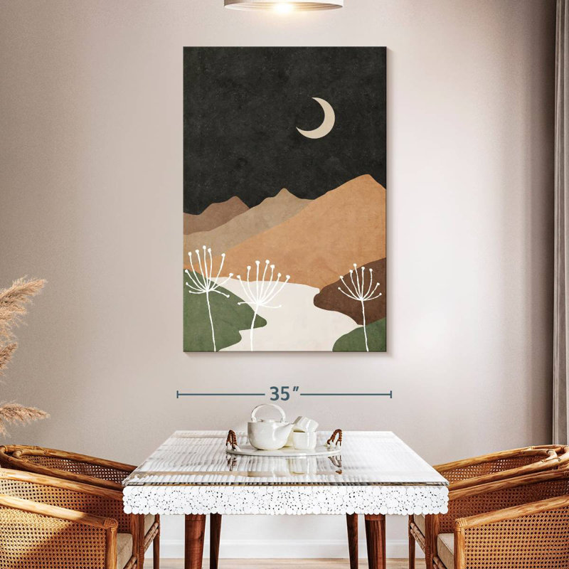Alvord Mid-Century Mountains, 51" H x 34" W