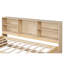 Lit de jour simple avec buffet, port, tablettes latérales Space Design, tiroirs, coloriage naturel