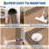 Modern Easy Jute Rug Machine Washable Geometric Bordered Indoor Outdoor Carpet with Non-Slip Backing, Non-Shedding Floor Cover for Backyard, Bedroom, Patio