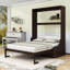 Grand lit escamotable en bois avec chaise et lattes-250682198