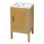 Petit meuble-lavabo 18 "avec plateau en céramique