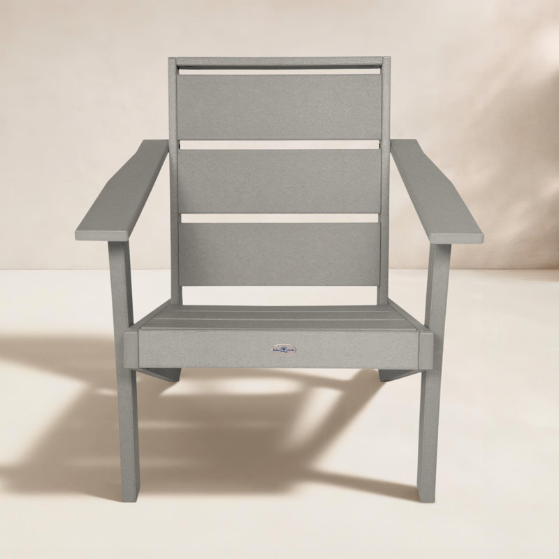 Delisa Haven Modern Adirondack Chair, Cove Gray