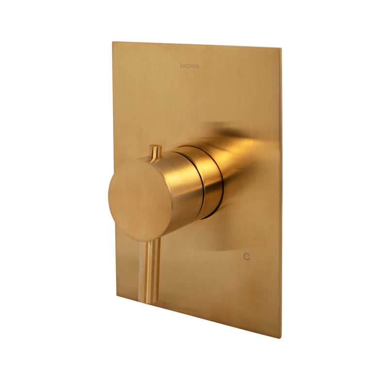 Cigno Built-in Faucet Trim, Brushed Gold