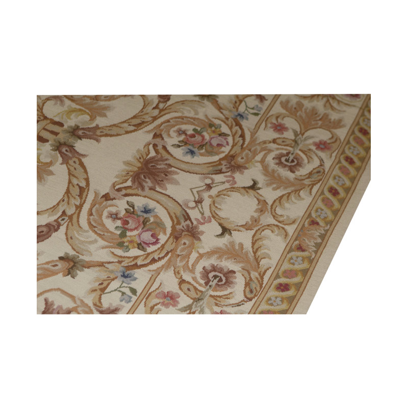 Hand-Knotted High-Quality Area Rug in Brown/Olive