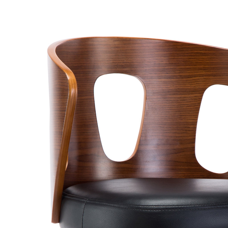 Beardsley Swivel Upholstered Faux Leather Counter Stool