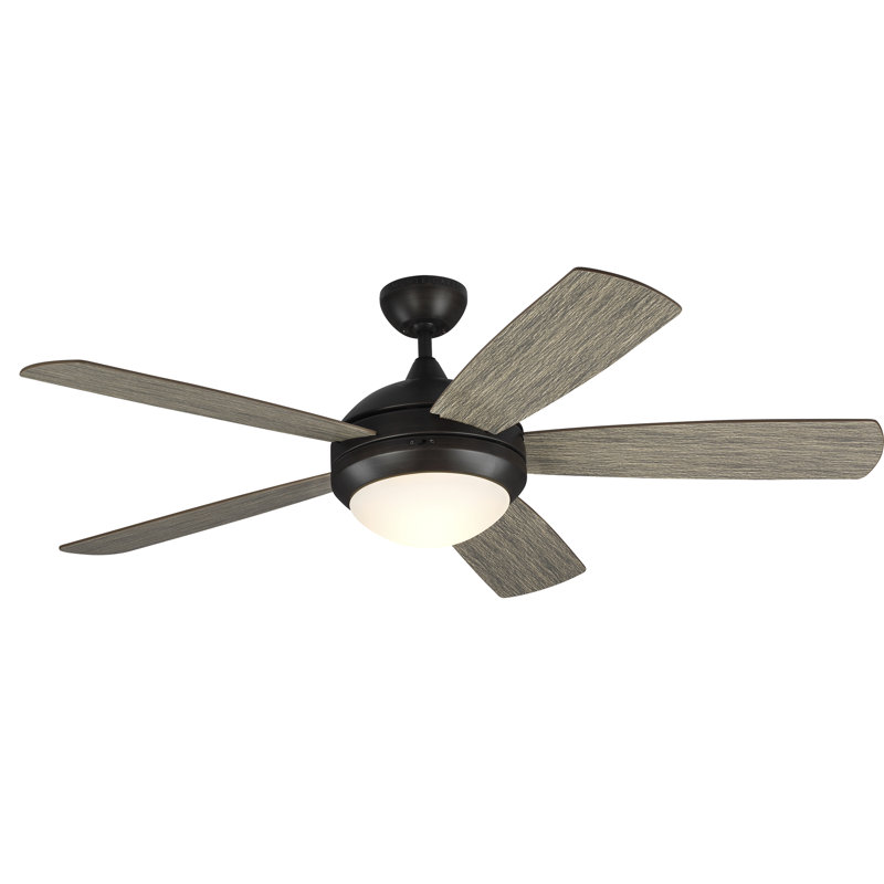 Stembridge 52'' Ceiling Fan with LED Lights, Aged Pewter, LED