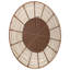 Swihart Rattan Flat Wall Mirror