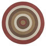 Talkington Geometric Handmade Braided Terracotta Area Rug