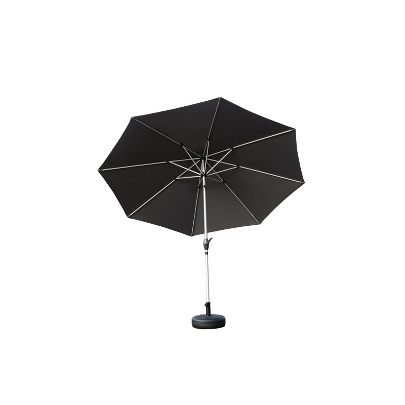 Parasol de patio de 10 pi avec tissu élastique et durable pour l'extérieur