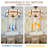 20" Rustic Farmhouse Ceiling Fan with Light and Remote, Reversible DC Motor