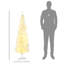 Sapin de Noël artificiel pré-illuminé de 1,5 m avec lumières DEL blanc chaud