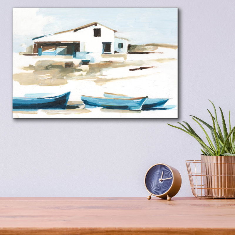 «Beach Outpost 2» par Ethan Harper, H 12 po x l 16 po x P 0,13 po