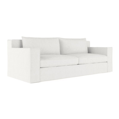 Mulberry Square Track-Arm Sofa with Flange Seam