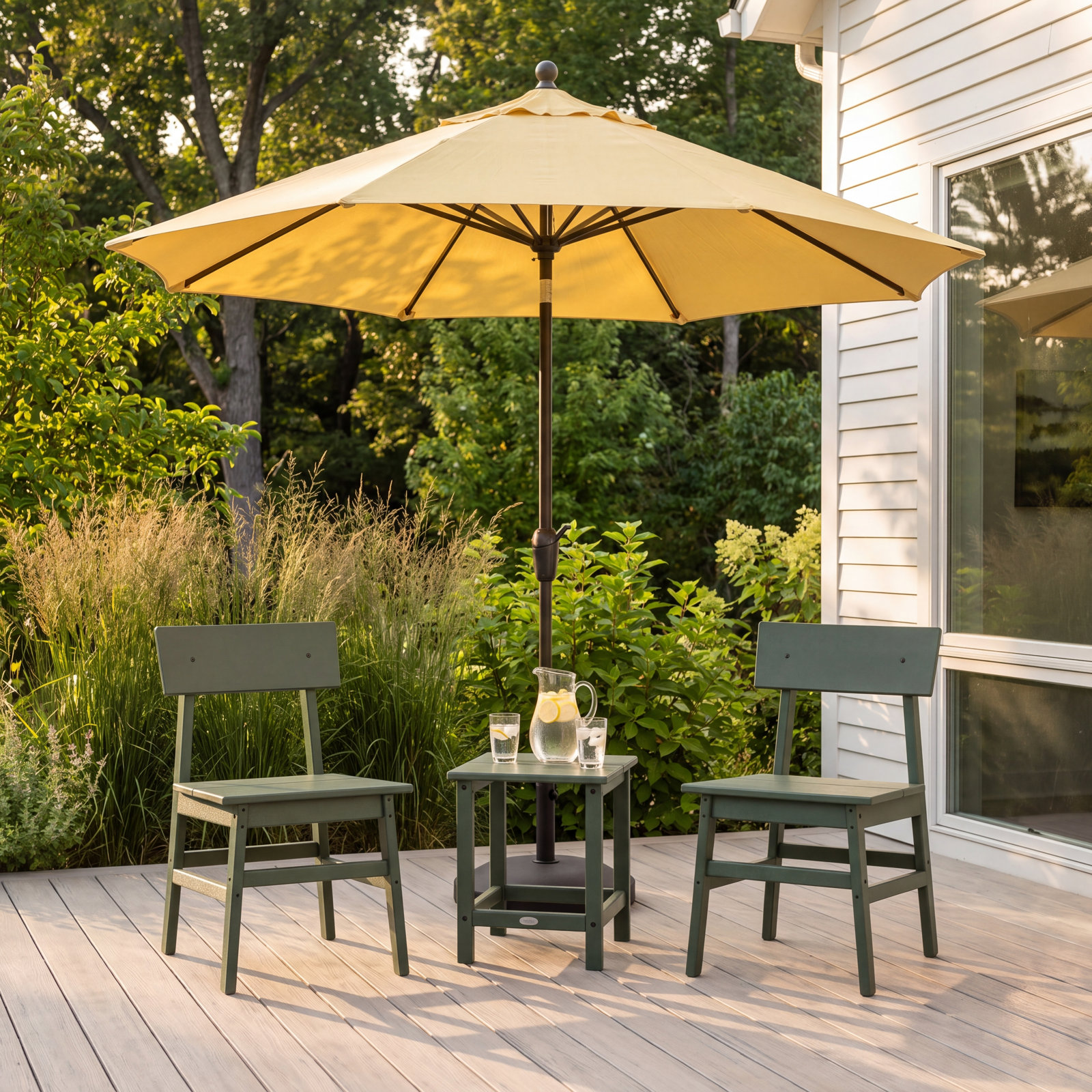 POLYWOOD® 2-Person Patio Seating Group, Green