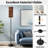  68.5" Standing Floor Lamp Leopard repeating Dimmable Metal Pole Lamp with Linen Lampshade LED Bulb Included