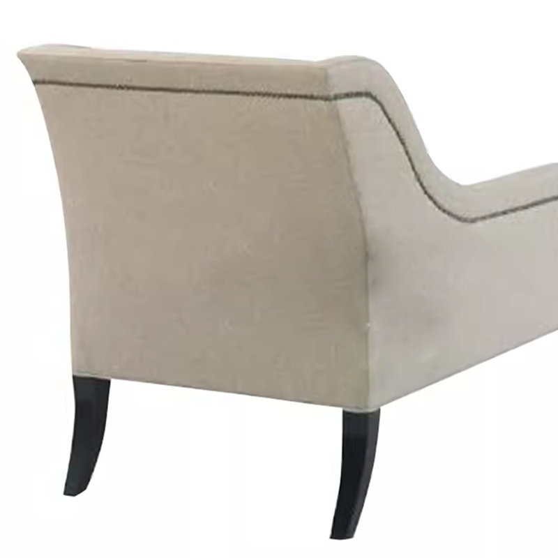 Elegant light luxury comfortable pine chair, Right Hand Facing