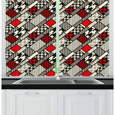Patchwork Pointed Kitchen Curtain