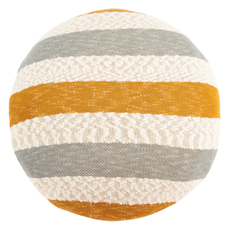 Striped Cotton Throw Pillow