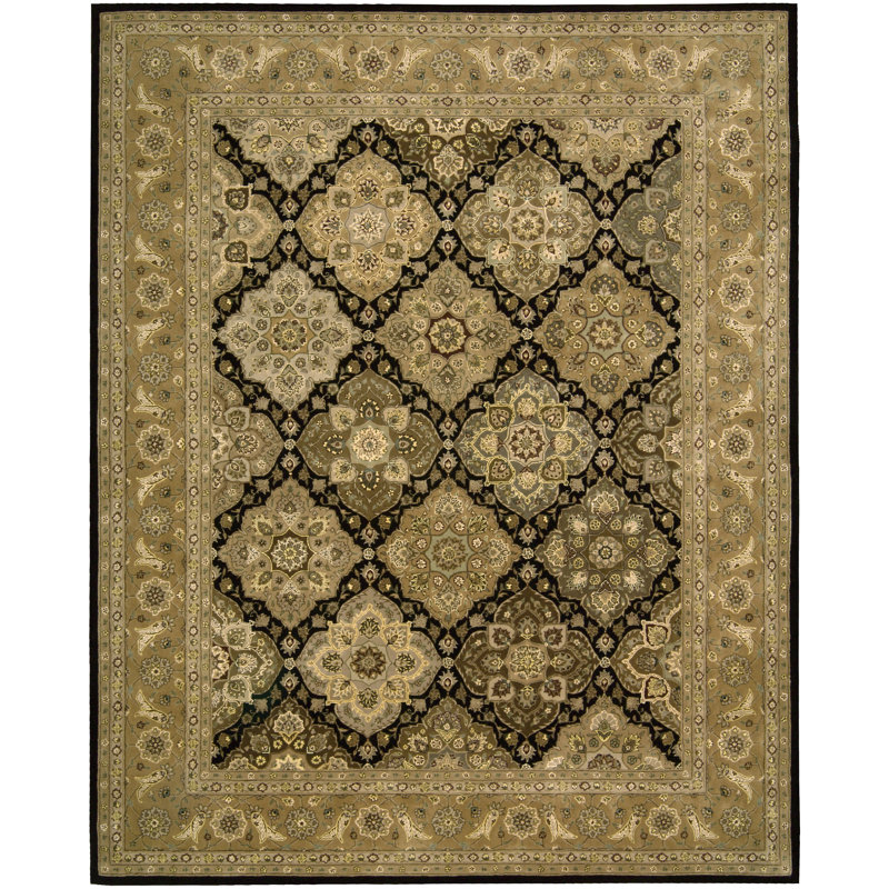 Deguzman Silk Oriental Indoor Rug, Rectangle 8'6" x 11'6"