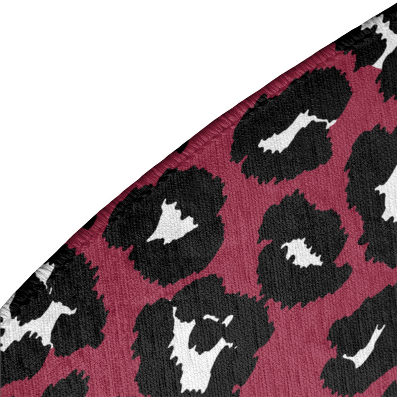 Animal Print Indoor Rug, Round 5'