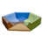 Bleu / Brun / Vert
