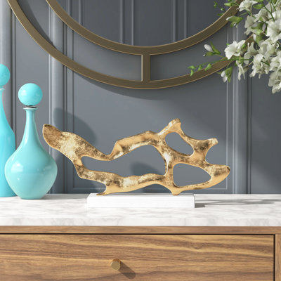 Sculpture abstraite Pepita Golden Drift
