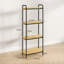 Bamboo, Steel Bathroom Shelves