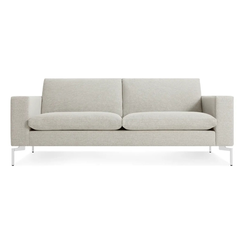 New Standard Sofa, 32" H x 78" W x 35" D, White, Maharam Mode in Clavicle Polyester Blend