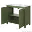 Armoire de rangement de salle de bain 36 "avec lavabo en céramique-116858867