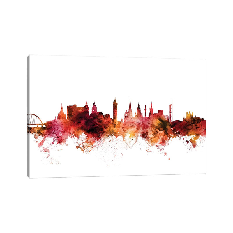 Glasgow, Scotland Skyline by Michael Tompsett - Wrapped Canvas Gallery-Wrapped Canvas Giclée, 20.32 cm H x 30.48 cm W