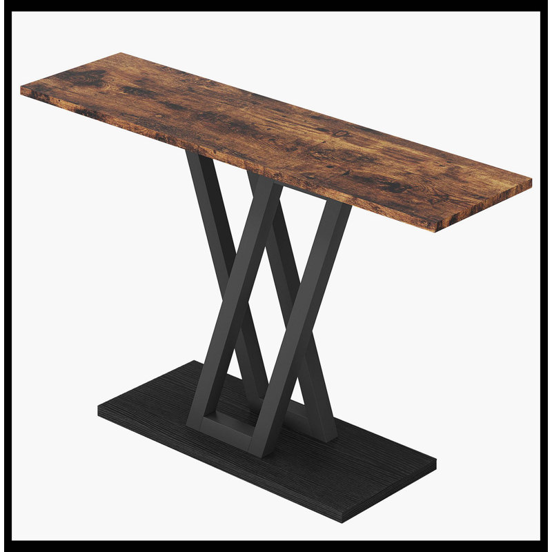 43 Inch Console Table, Industrial Entryway Hallway Table