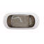 Baignoire de trempage autoportante 59 po. X 28 po. Chaylynn-461946220
