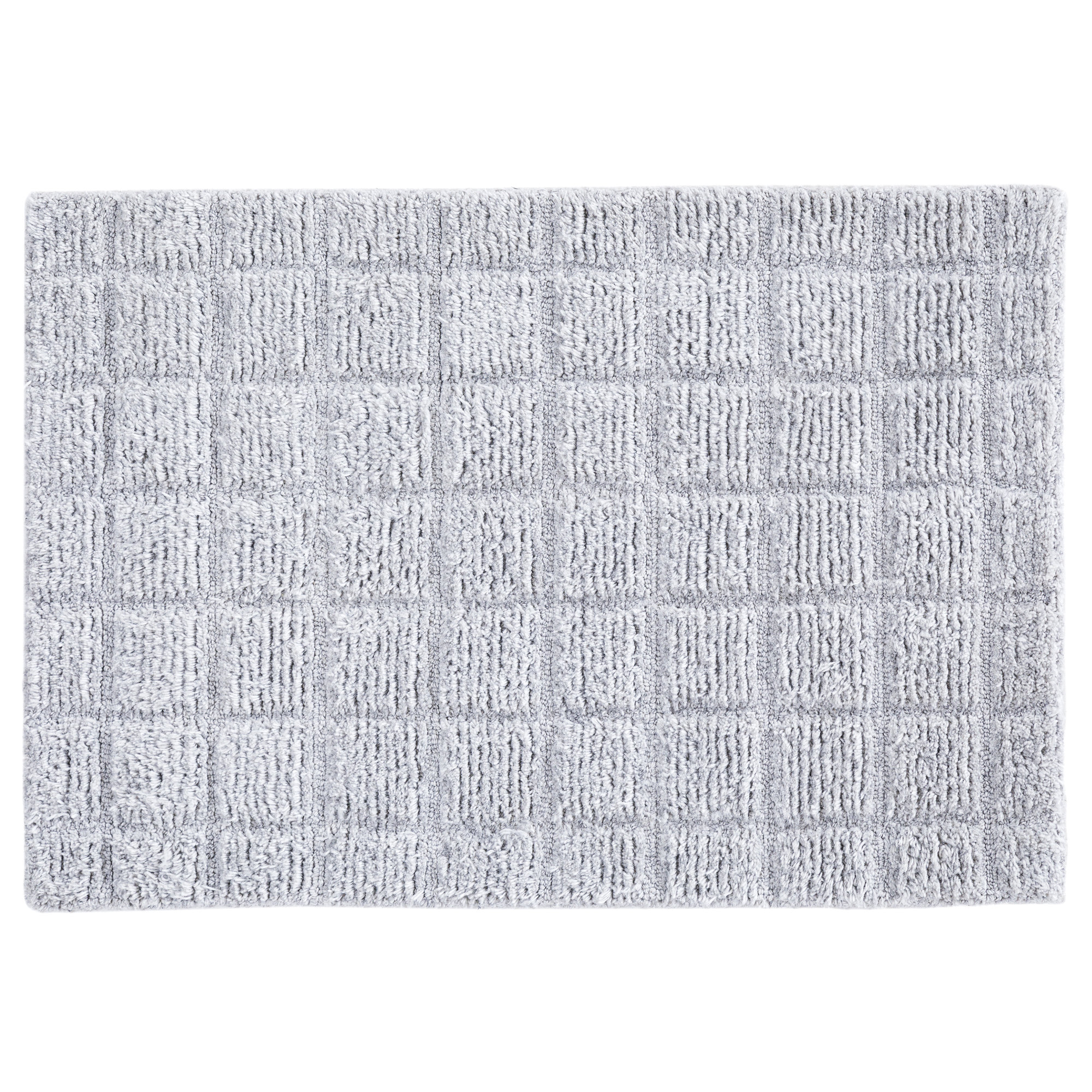 Gilligan Hand Tufted Recycled P.E.T Gray Rug, Rectangle 2' x 3'