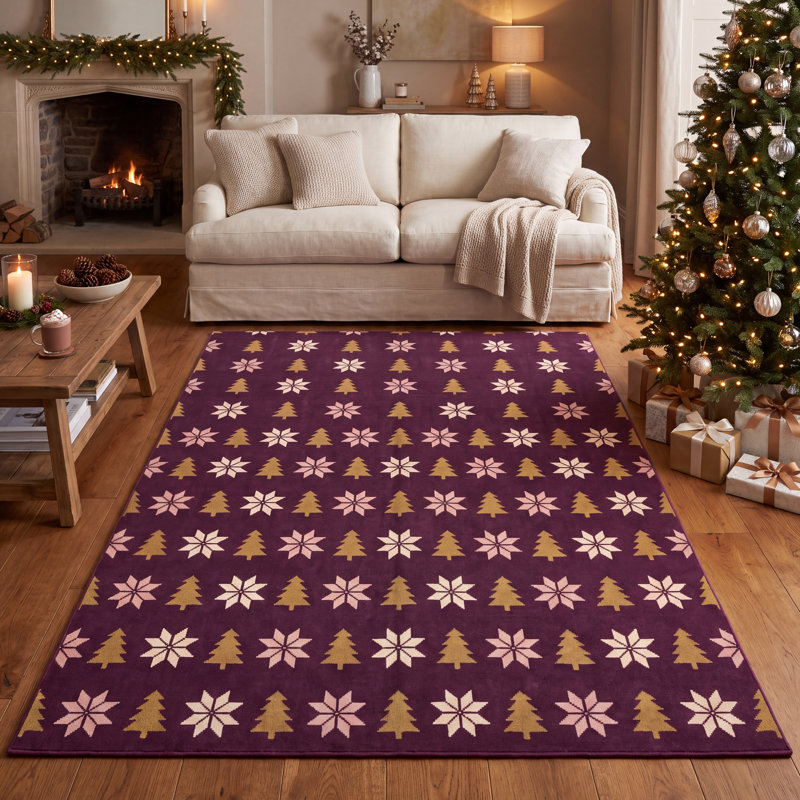 Tapis de Noël moderne Selge, Runner 2'7" x 9'10"