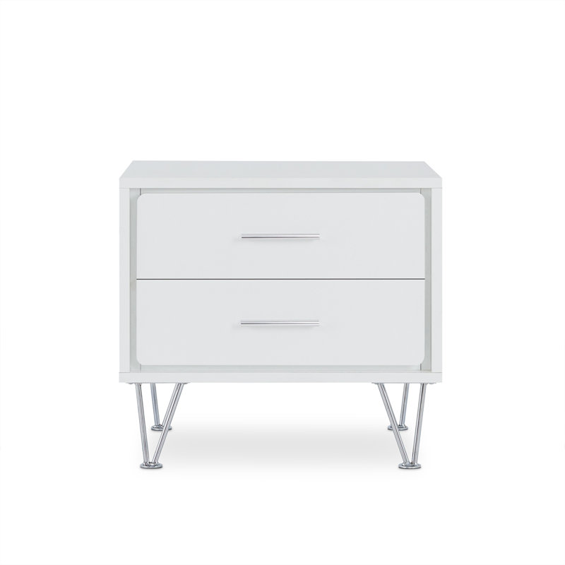 White Finish nightstand