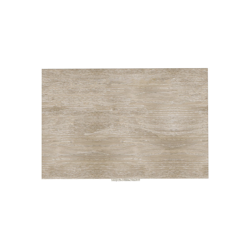 Beige Transitional 2-Drawer Nightstand with Geometric Design