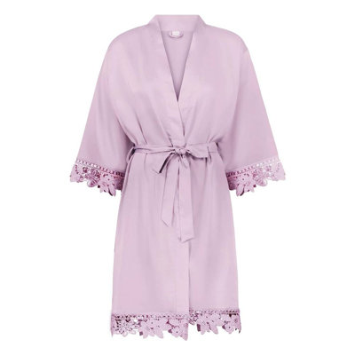 Satin Sateen Women Above Knee Bathrobe