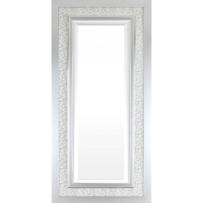Joneka Leaning Mirror, 56.75" x 20.75", Silver