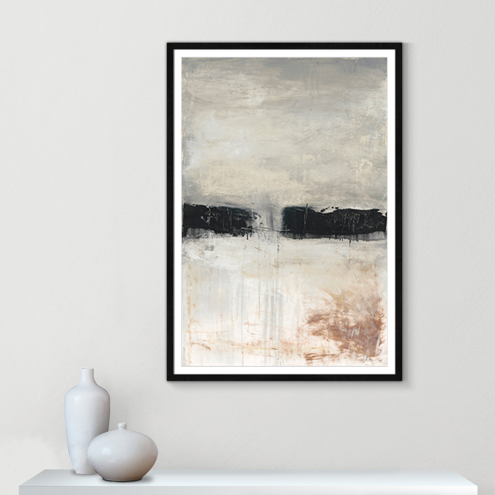 Autumn in the Dark Forrest Autumn in the Dark Forest Print, Black Framed, 41.5" H x 29.5" W x 0.75" D