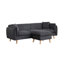 Canapé modulaire en tissu 86,5 po