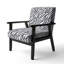 Chaise à accoudoirs rembourrée Zebra-1300823637-1279028945