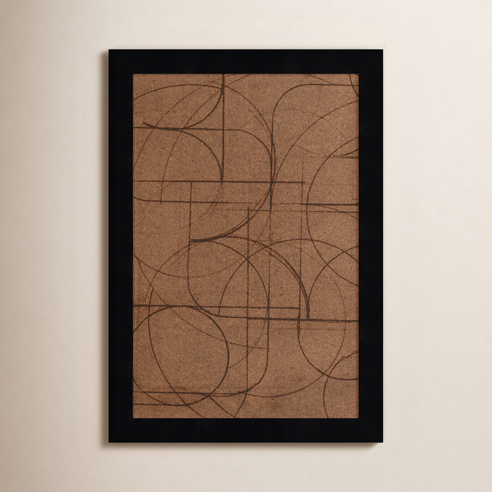 Curved 1 Print by Dan Hobday, 13" H x 9" W, Black Framed Print without Mat